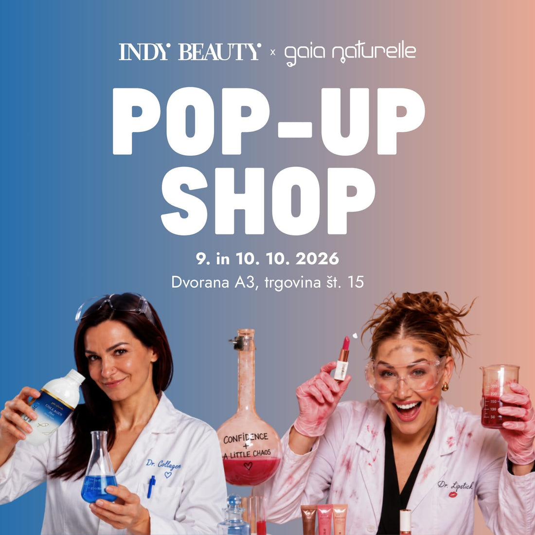 V Indy Beauty Labu se nekaj KUHA: POP-UP SHOP tvojih sanj